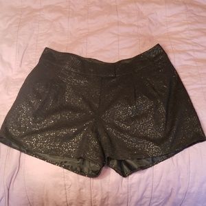 Jennifer Lopez black sequin shorts